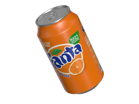 Fanta Drink Can 355ml 11 3D Model