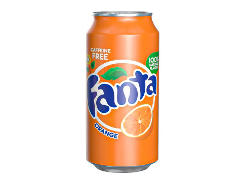 Fanta Drankblikje 375ml 12 3D Model