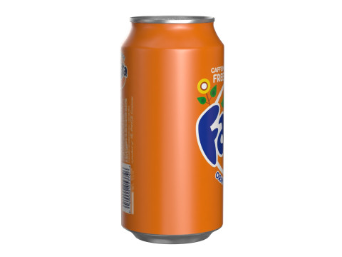 Fanta Drink Can 375ml 12 3D Model