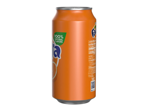 Fanta Drink Can 375ml 12 3D Model