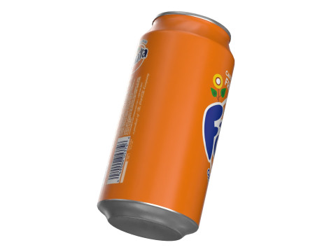 Fanta Drink Can 375ml 12 3D Model