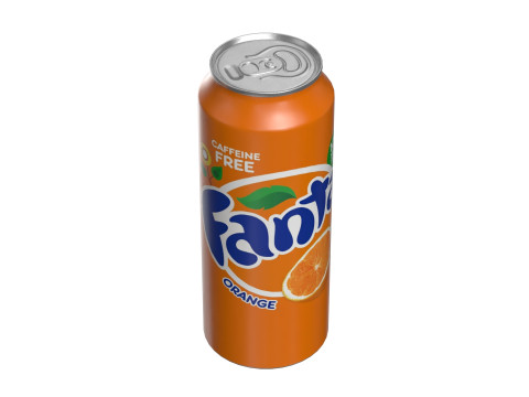 Fanta Drink Can 500ml 14 Model 3D