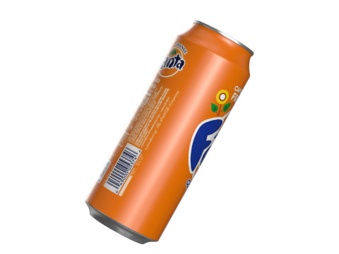 Fanta Drink Can 500ml 14 Model 3D