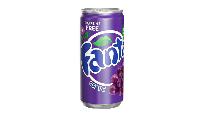 Fanta Grape Drink Can Slim 190ml 01 3D Model .c4d .max .obj .3ds .fbx .stl .blend 