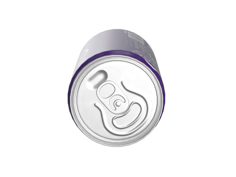 Fanta Grape Drink Can Slim 190ml 01 3D Model