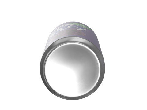 Fanta Grape Drink Can Slim 190ml 01 3D Model