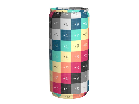 Fanta Grape Drink Can Slim 190ml 01 3D Model