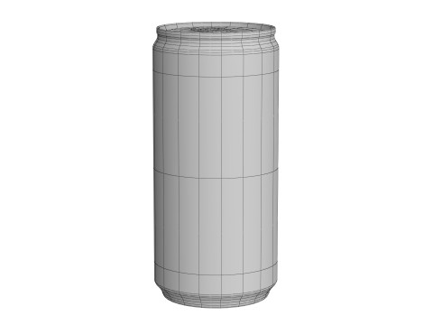Fanta Grape Drink Can Slim 190ml 01 3D Model