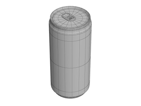 Fanta Grape Drink Can Slim 190ml 01 3D Model