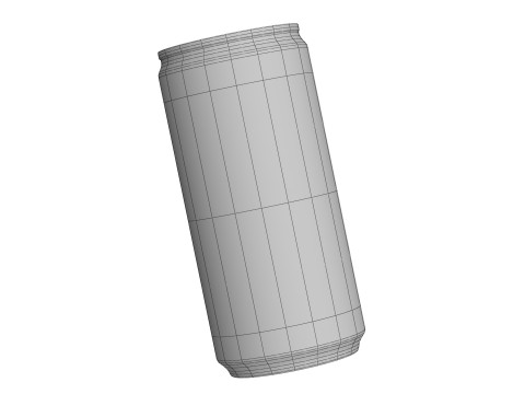 Fanta Grape Drink Can Slim 190ml 01 3D Model