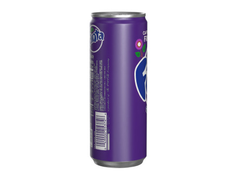 Fanta Grape Drink Can Slim 250ml 02 3Dモデル