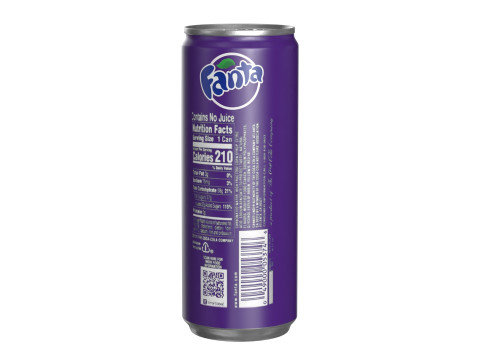 Fanta Grape Drink Can Slim 250ml 02 3Dモデル