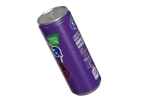 Fanta Grape Drink Can Slim 250ml 02 3Dモデル