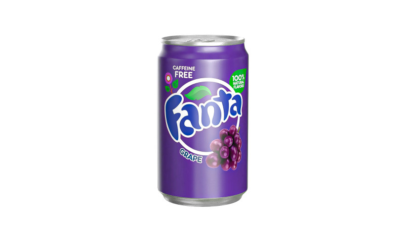 Fanta Grape Drink Can Sleek 200ml 03 3D 模型 .c4d .max .obj .3ds .fbx .stl .blend 