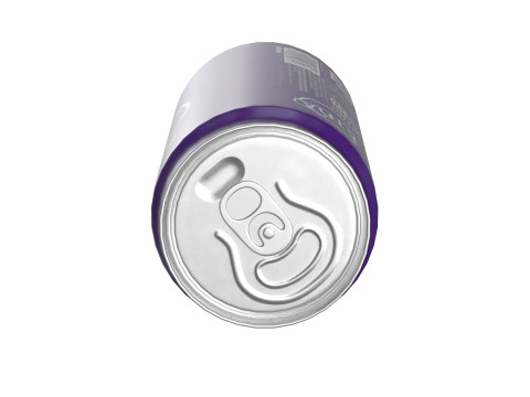 Fanta Grape Drink Can Sleek 250ml 04 3D Model