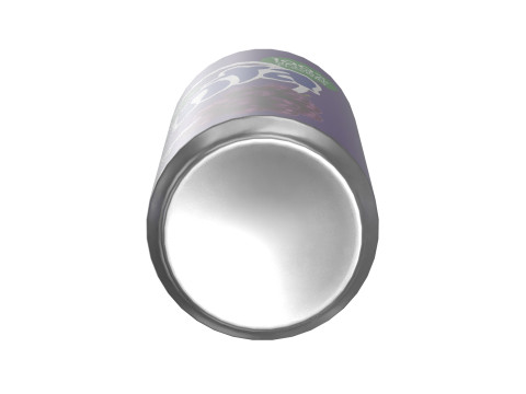 Fanta Grape Drink Can Sleek 250ml 04 3D Model