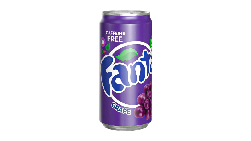 Fanta Grape Drink Can Sleek 250ml 04 3D Model .c4d .max .obj .3ds .fbx .stl .blend 