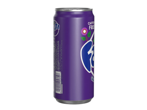 Fanta Grape Drink Can Sleek 270ml 05 Model 3D