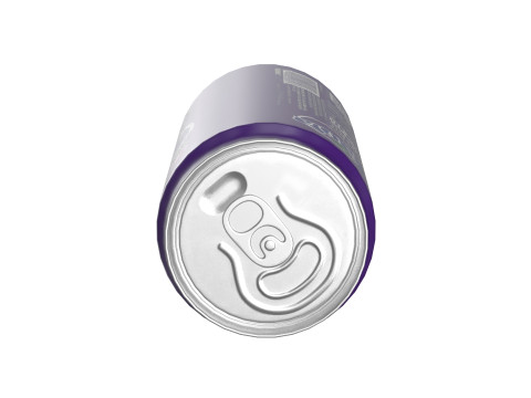 Fanta Grape Drink Can Sleek 270ml 05 Model 3D