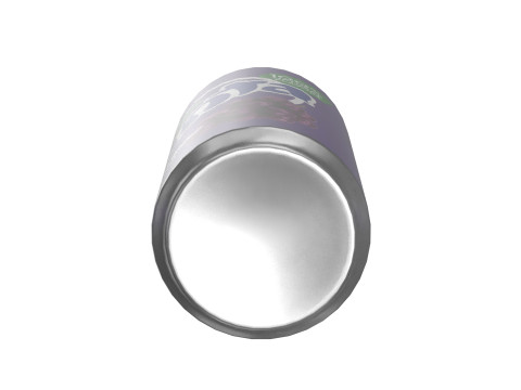 Fanta Grape Drink Can Sleek 270ml 05 Model 3D
