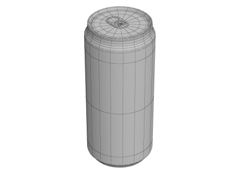 Fanta Grape Drink Can Sleek 270ml 05 Model 3D
