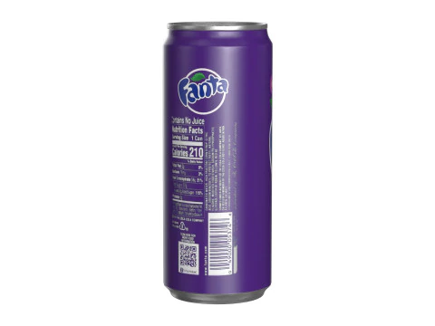 Fanta Grape Drink Can Sleek 310ml 06 3D Model