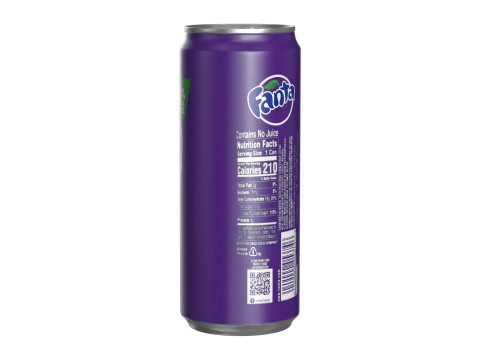 Fanta Grape Drink Can Sleek 310ml 06 Modello 3D