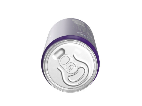 Fanta Grape Drink Can Sleek 310ml 06 Modello 3D