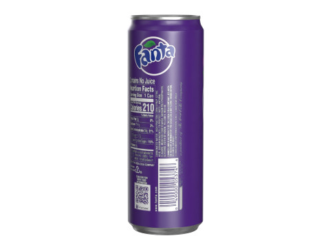 Fanta Grape Drink Can Sleek 355ml 08 3Dモデル