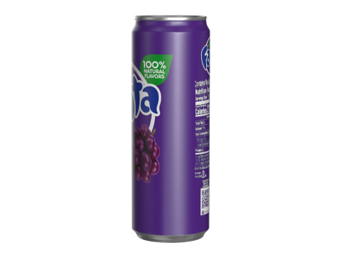 Fanta Grape Drink Can Sleek 355ml 08 3Dモデル