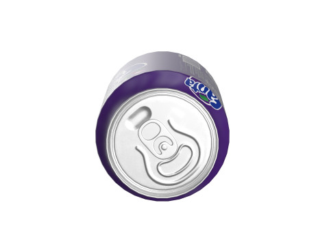 Fanta Grape Drink Can 250ml 09 Modello 3D