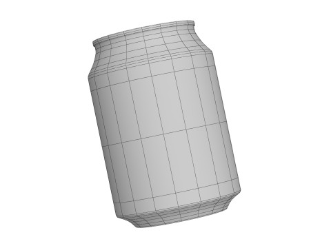 Fanta Grape Drink Can 250ml 09 Modello 3D