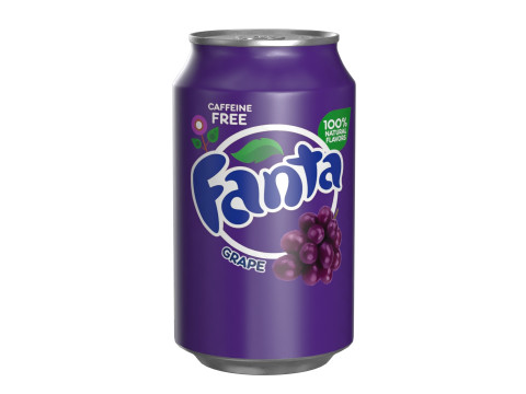 Fanta Grape Drink Can 330ml 10 Modèle 3D