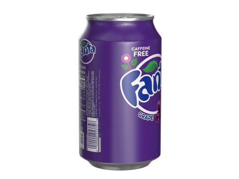 Fanta Grape Drink Can 330ml 10 Modèle 3D