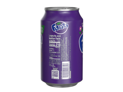 Fanta Grape Drink Can 330ml 10 Modèle 3D
