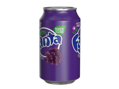 Fanta Grape Drink Can 330ml 10 Modèle 3D