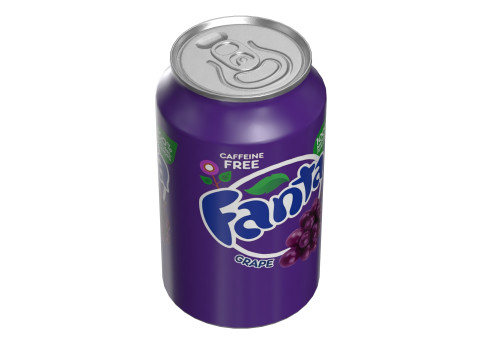 Fanta Grape Drink Can 330ml 10 Modèle 3D