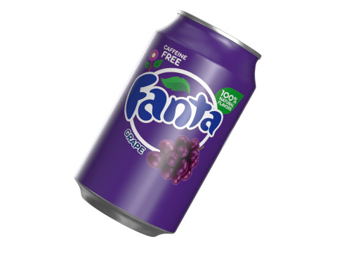 Fanta Grape Drink Can 330ml 10 Modèle 3D