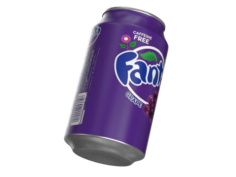 Fanta Grape Drink Can 330ml 10 Modèle 3D