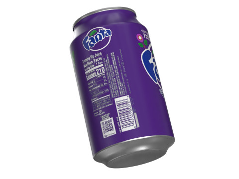 Fanta Grape Drink Can 330ml 10 Modèle 3D