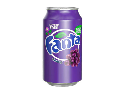 Fanta Druivendrankblikje 355ml 11 3D Model