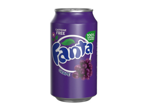 Fanta Grape Drink Can 355ml 11 Modèle 3D