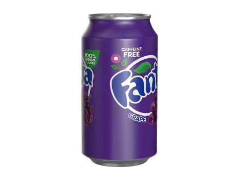 Fanta Grape Drink Can 355ml 11 Modèle 3D