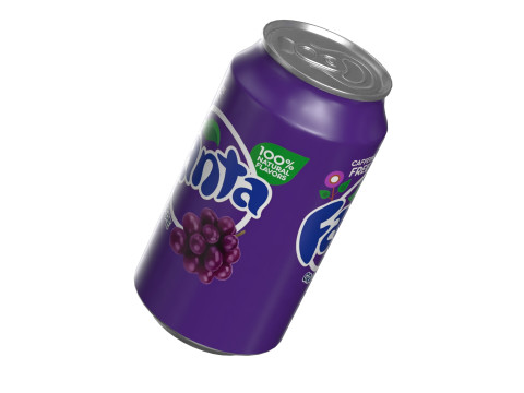 Fanta Grape Drink Can 355ml 11 Modèle 3D
