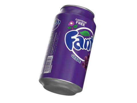 Fanta Grape Drink Can 355ml 11 Modèle 3D
