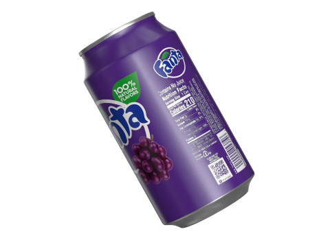 Fanta Grape Drink Can 355ml 11 Modèle 3D