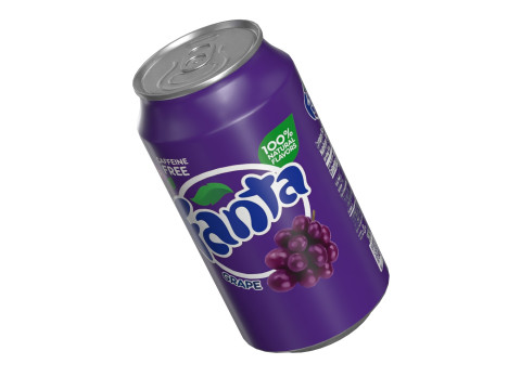 Fanta Grape Drink Can 355ml 11 Modèle 3D