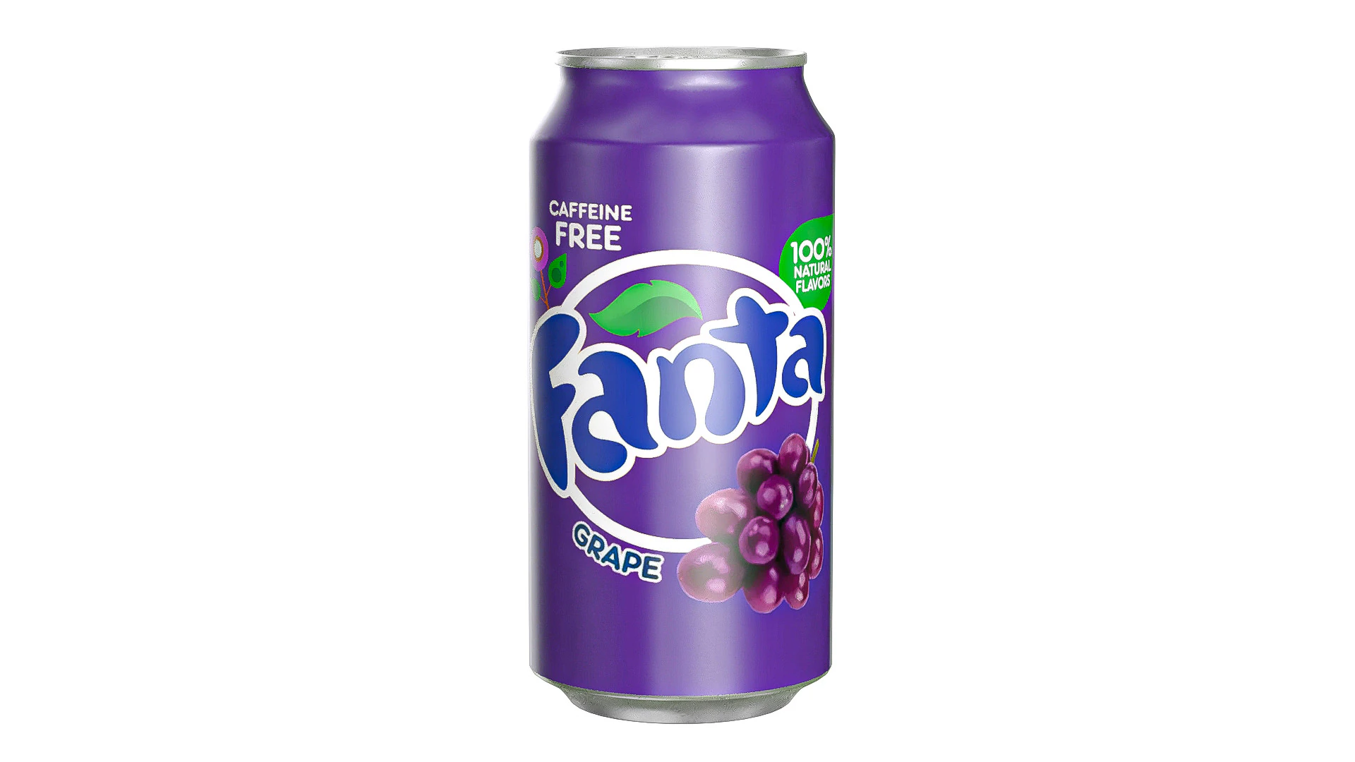 Fanta Grape Drink Can 375ml 12 3D Model .c4d .max .obj .3ds .fbx .stl .blend 