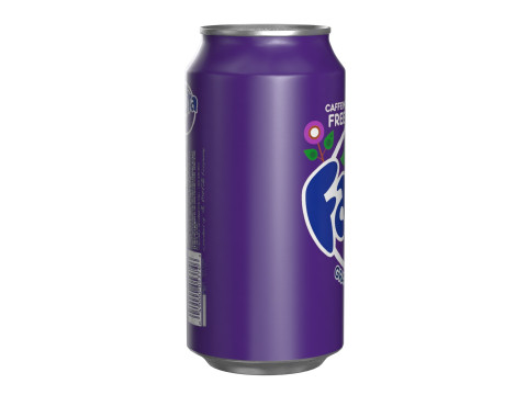 Fanta Grape Drink Can 375ml 12 3Dモデル