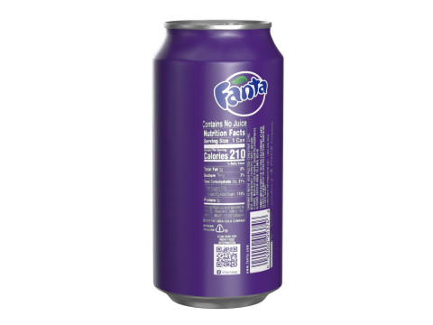 Fanta Grape Drink Can 375ml 12 3Dモデル